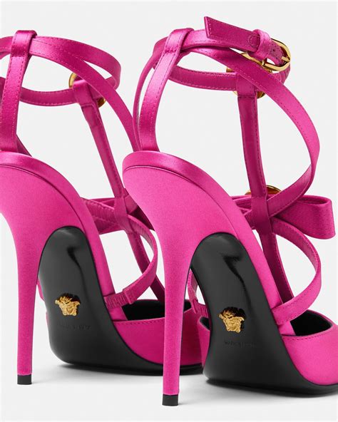 versace shoes head on side|versace pink shoes.